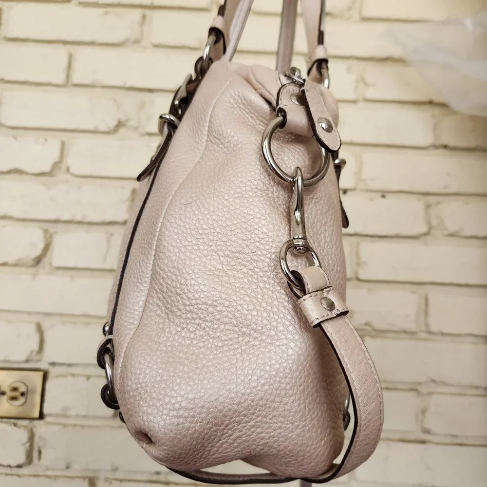 Euc Coach Alexadra Gold Leather Studded Shoulder Bag/Handbag